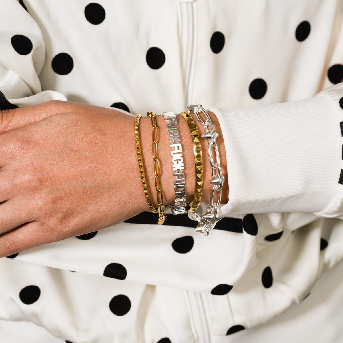 Paperclip Chain Bracelet - Starry Skies Austin
