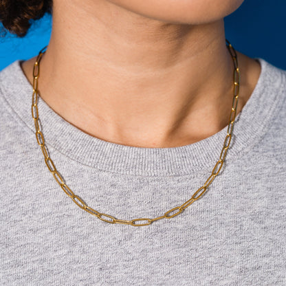 Paperclip Chain Necklace - Starry Skies Austin