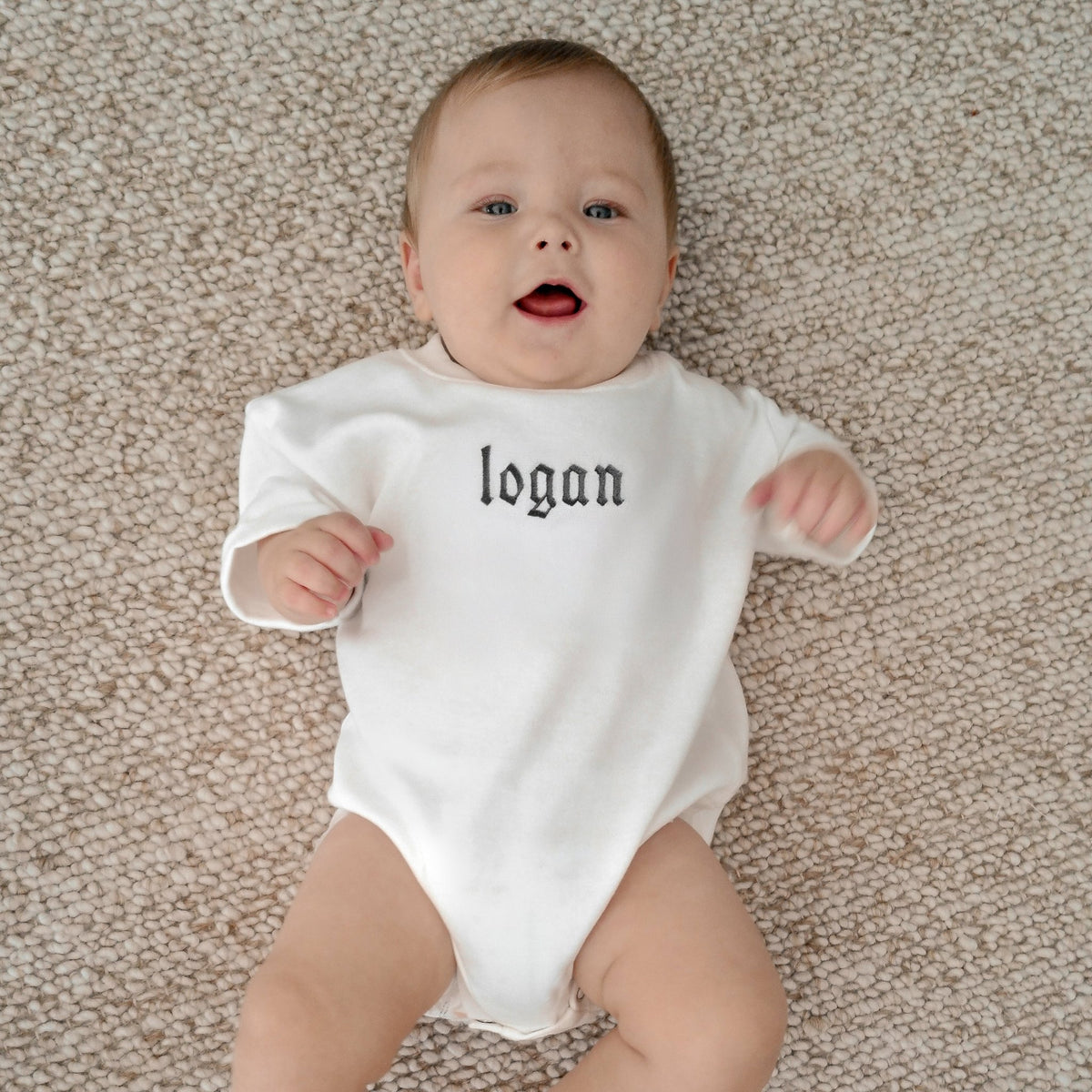 Personalized Kids Name Shirt with Gothic Embroidery - Starry Skies Austin