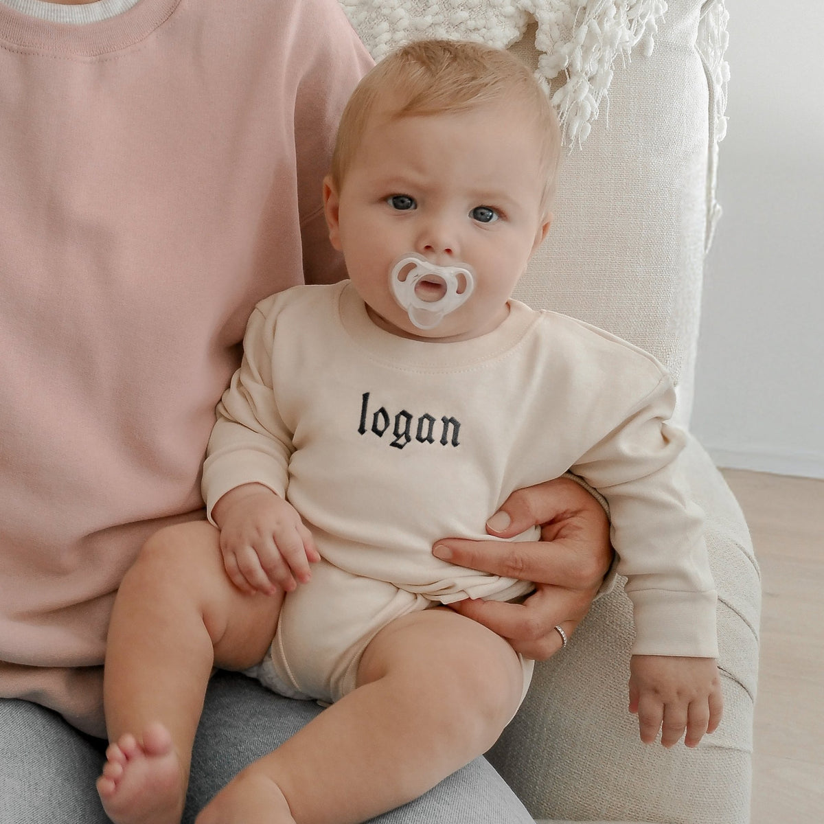 Personalized Kids Name Sweatshirt with Gothic Embroidery - Starry Skies Austin