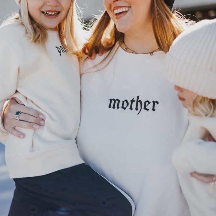 Personalized Kids Name Sweatshirt with Gothic Embroidery - Starry Skies Austin