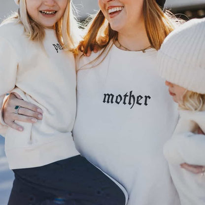 Personalized Kids Name Sweatshirt with Gothic Embroidery - Starry Skies Austin