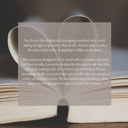 Personalized “Library Of” Book Stamp - Stamp for Book Lovers - Starry Skies Austin