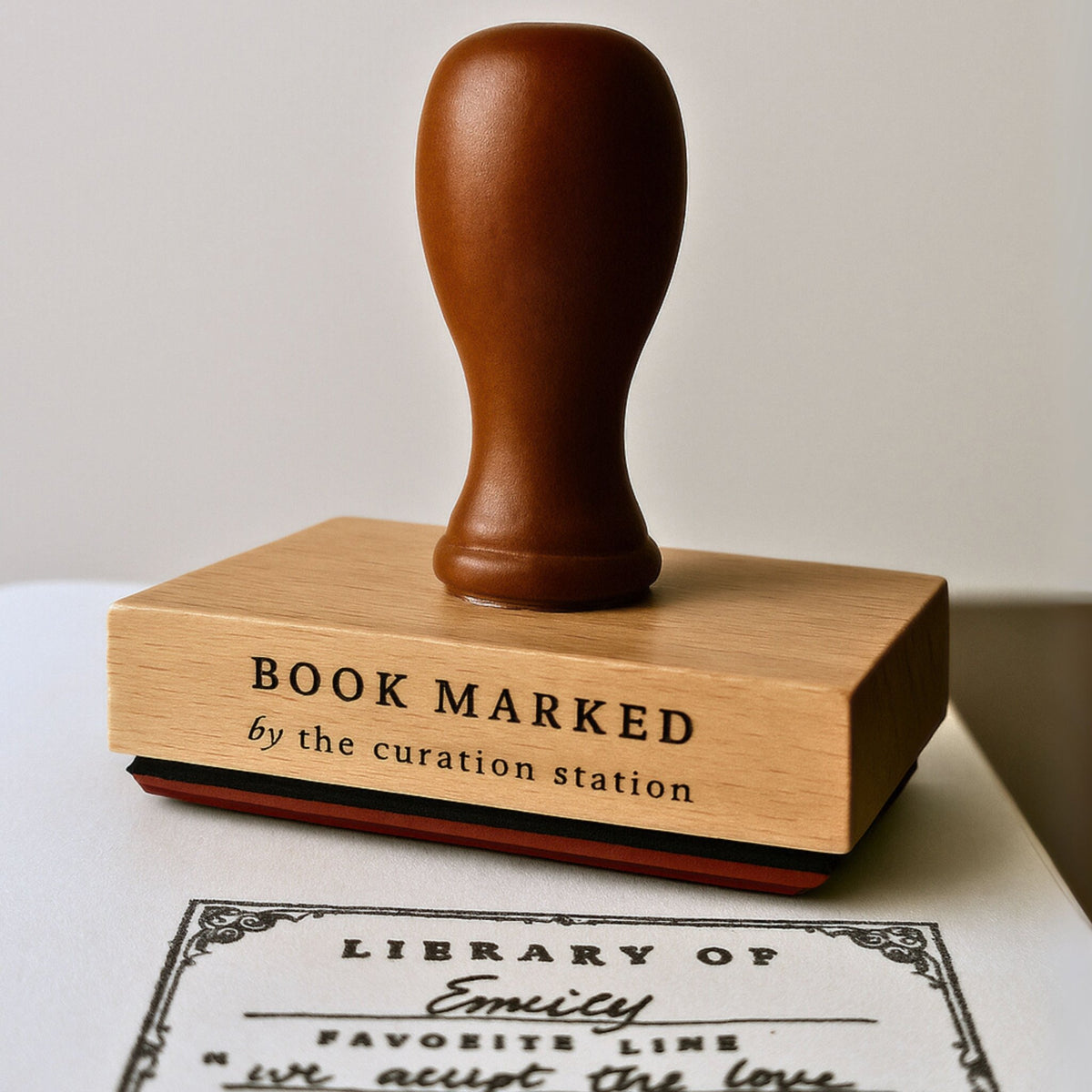 Personalized “Library Of” Book Stamp - Stamp for Book Lovers - Starry Skies Austin