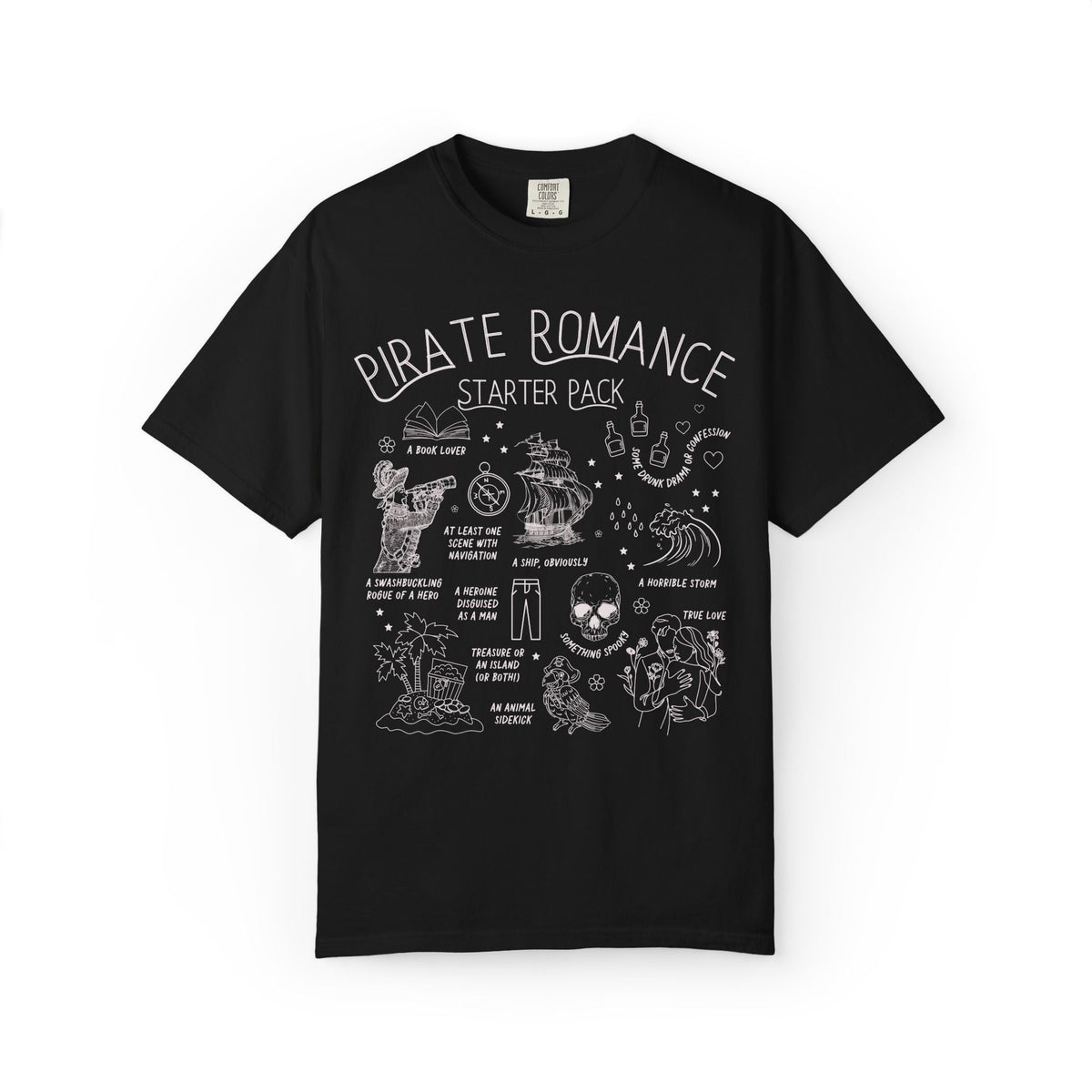 Pirate Romance Starter Pack T-Shirt - Starry Skies Austin