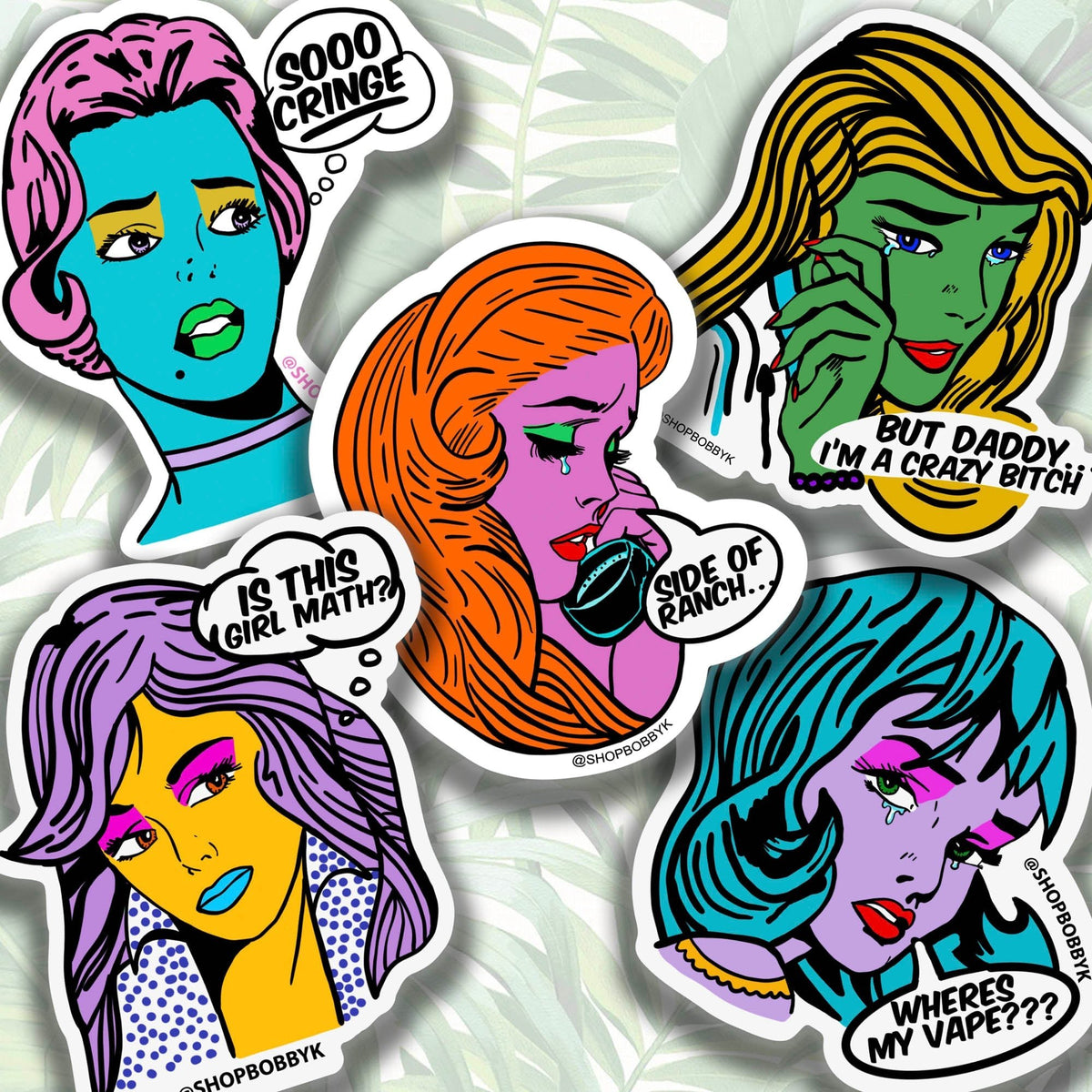 Pop Art Girlies Sticker Pack - Starry Skies Austin