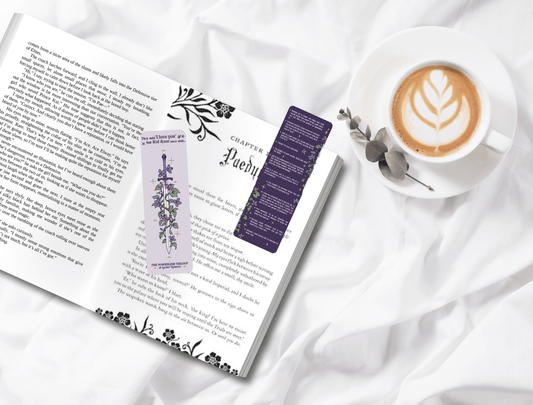 Powerless Kai Quotes inspired Dual-Sided Cardstock Bookmark - Starry Skies Austin