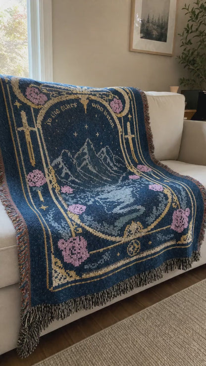 To The Stars Who Listen Woven Blanket