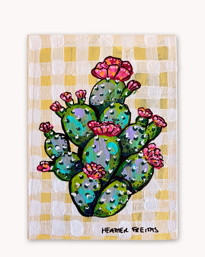 Prickly Pear ( Original Painting ) - Starry Skies Austin