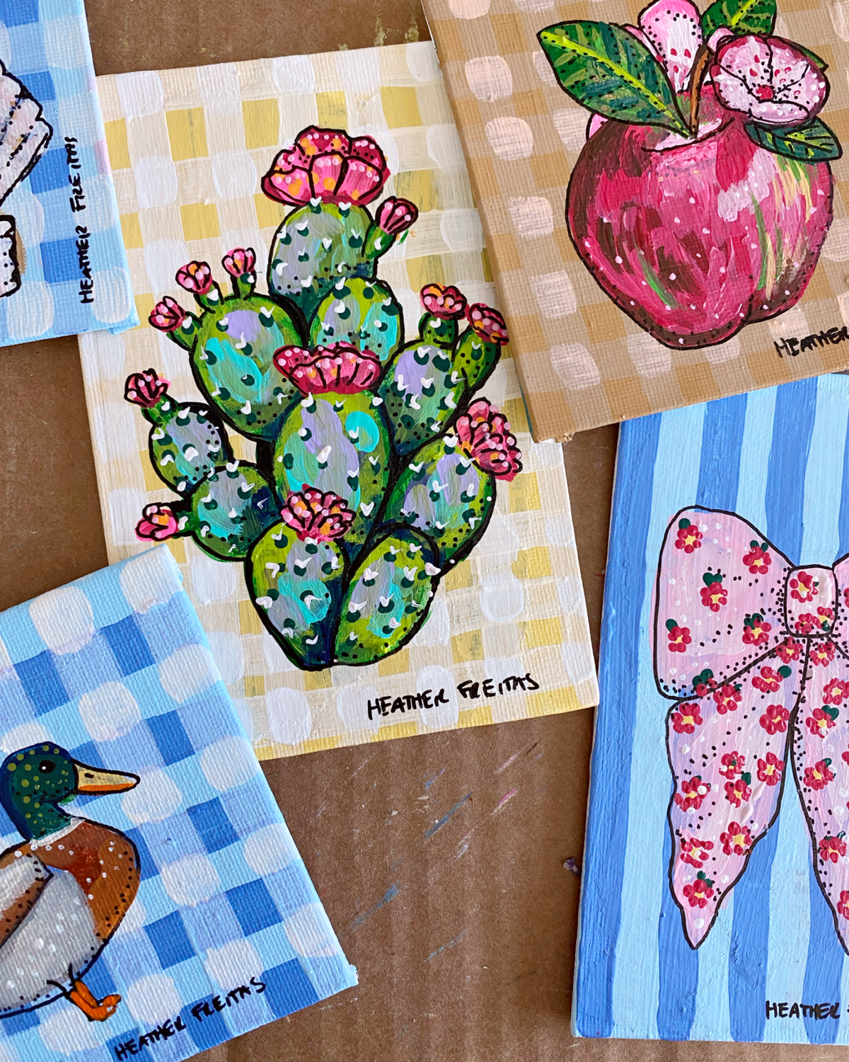 Prickly Pear ( Original Painting ) - Starry Skies Austin