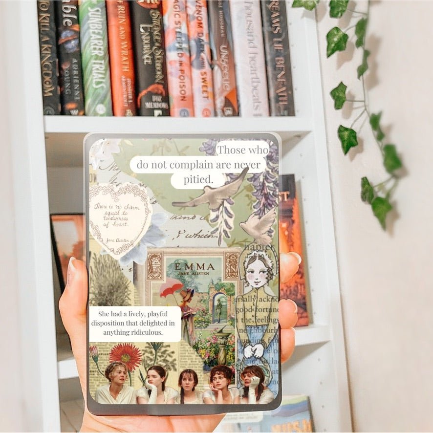 Pride and Prejudice Inspired Collage Kindle Paperwhite Insert - Starry Skies Austin