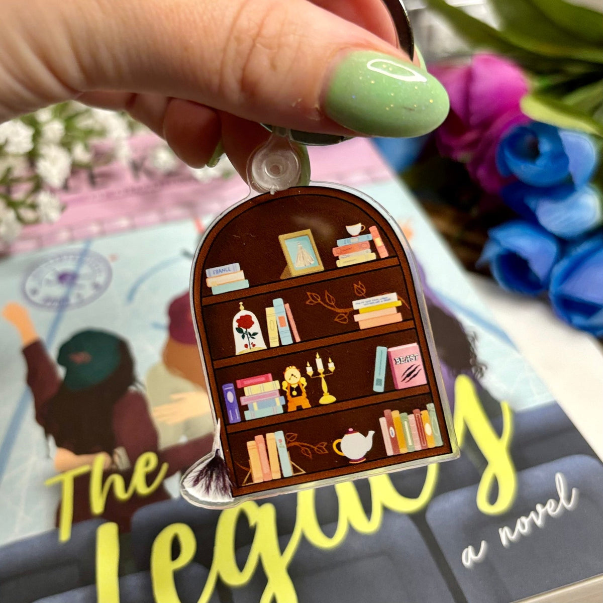 Princess Bookshelf Keychain - Starry Skies Austin