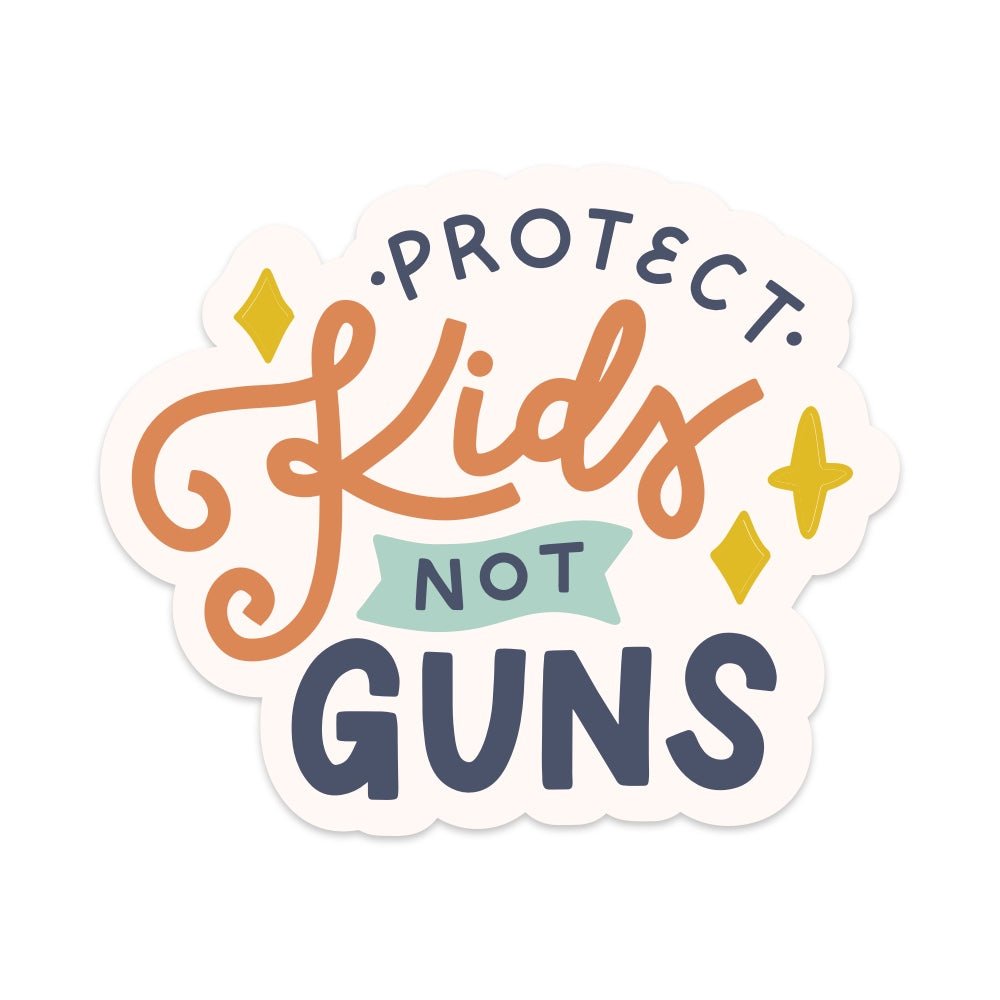 Protect Kids Not Guns Vinyl Sticker - Starry Skies Austin