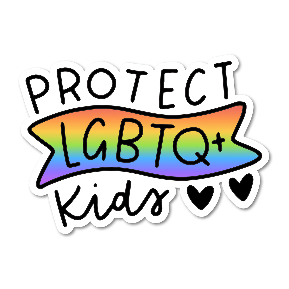 Protect LGBTQ+ Kids Vinyl Sticker - Starry Skies Austin