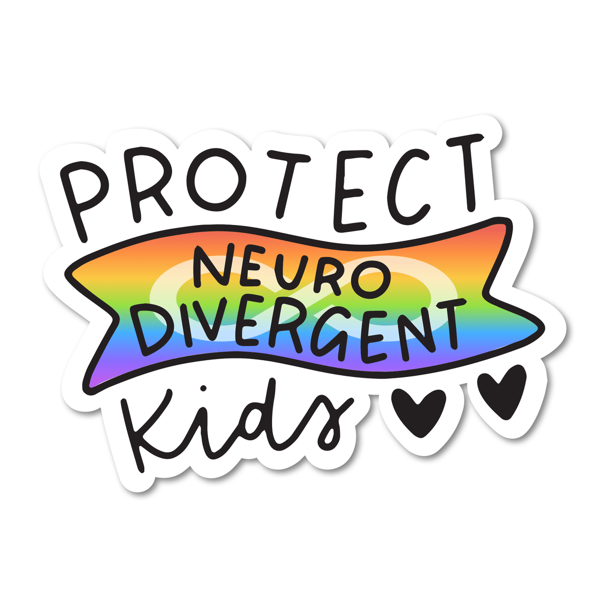 Protect Neurodivergent Kids Vinyl Sticker - Starry Skies Austin