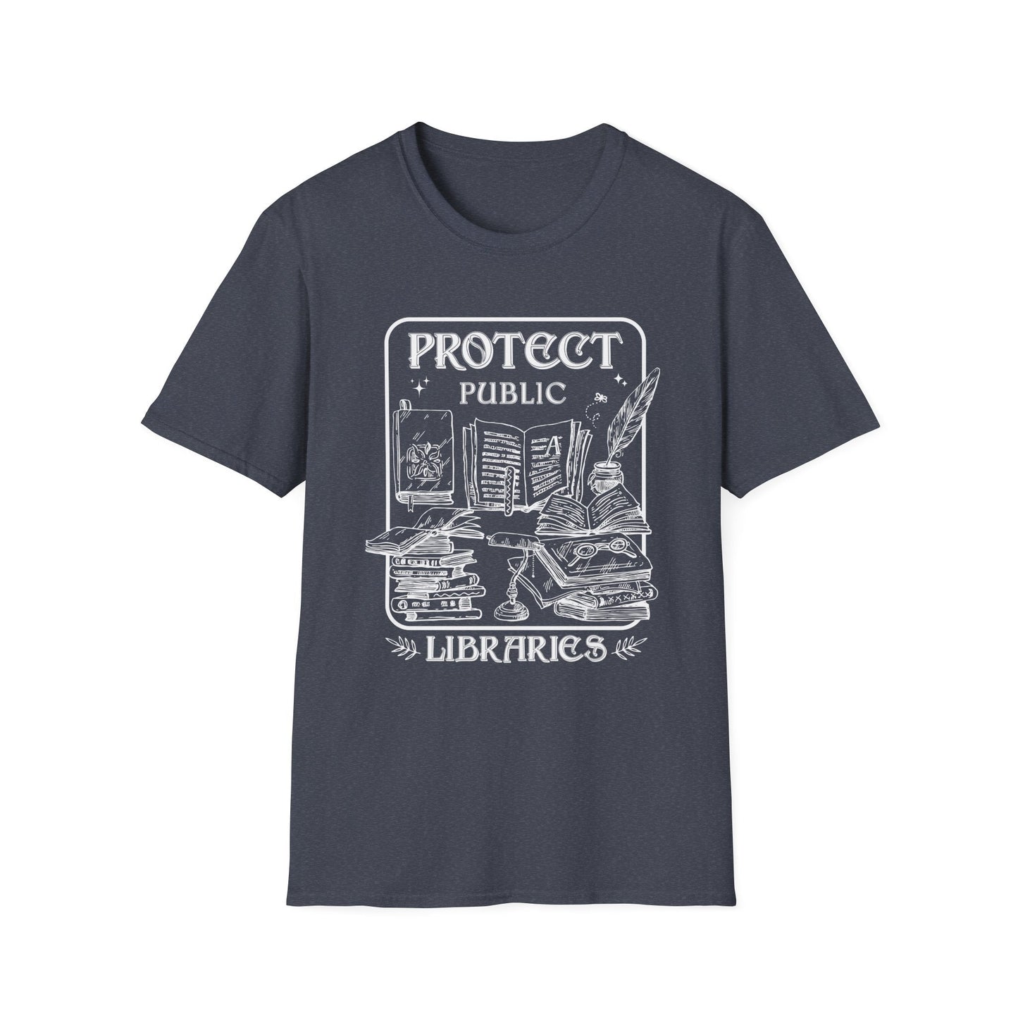 Protect Public Libraries Softstyle Tee - Starry Skies Austin