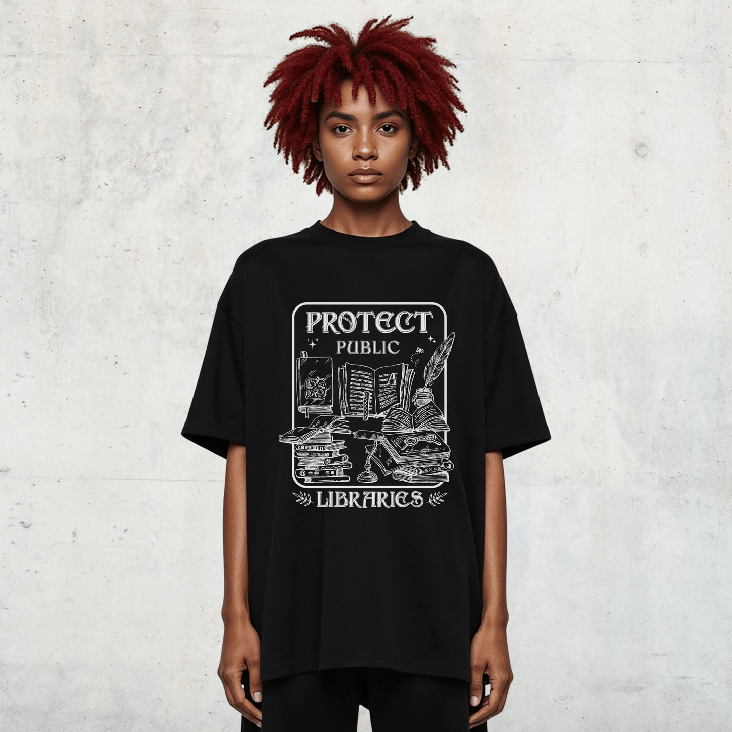 Protect Public Libraries Softstyle Tee - Starry Skies Austin