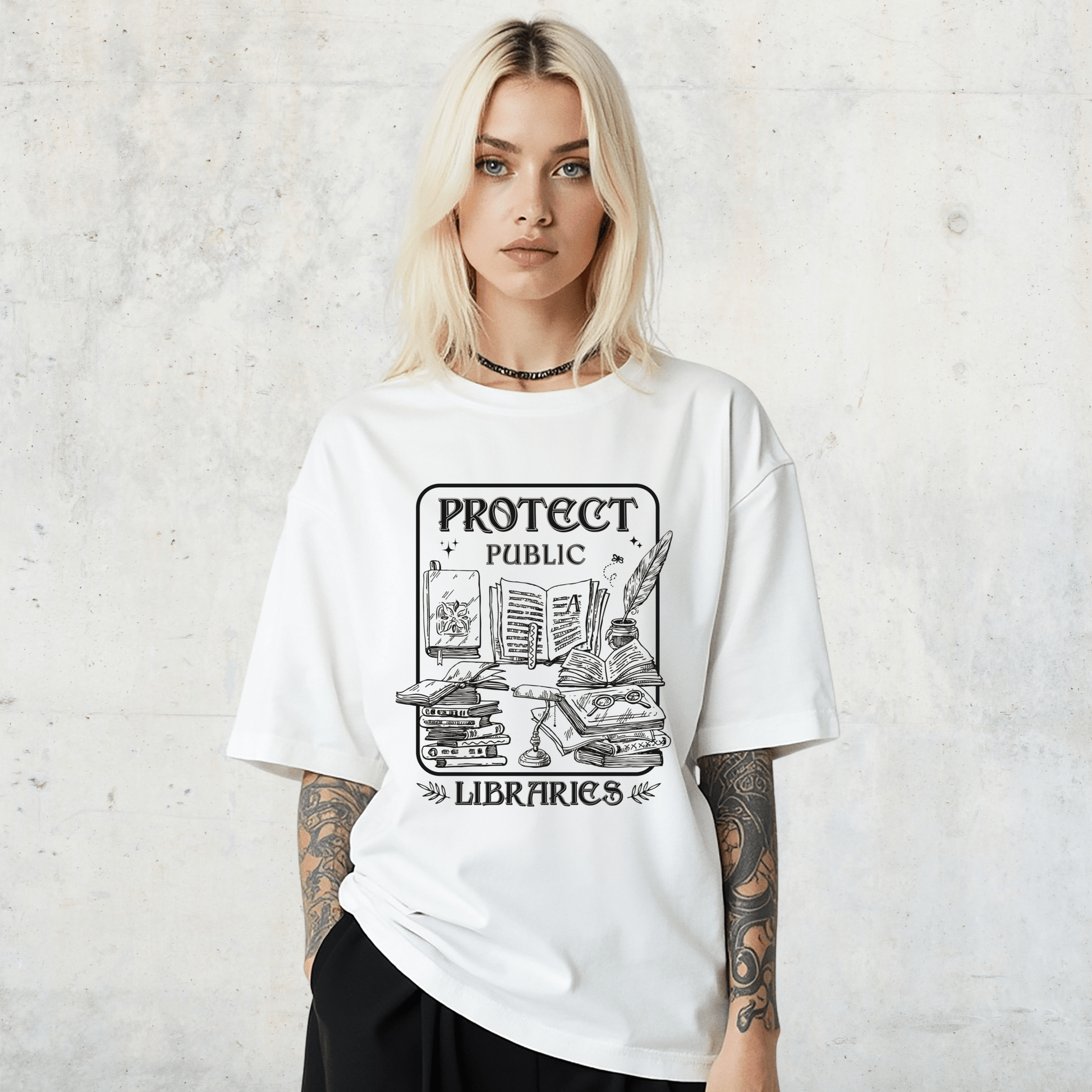 Protect Public Libraries Softstyle Tee - Starry Skies Austin