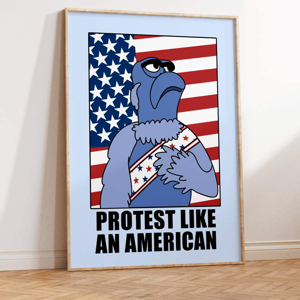 Protest Like an American Unframed Art Print - Starry Skies Austin