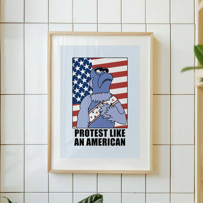 Protest Like an American Unframed Art Print - Starry Skies Austin