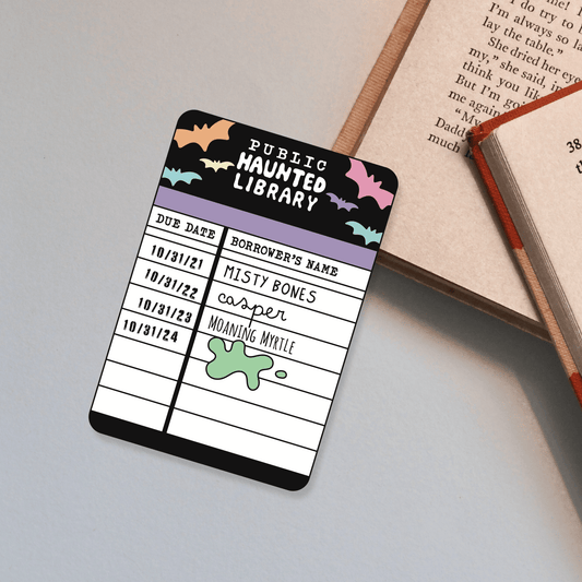 Public Haunted Library Bookmark - Starry Skies Austin