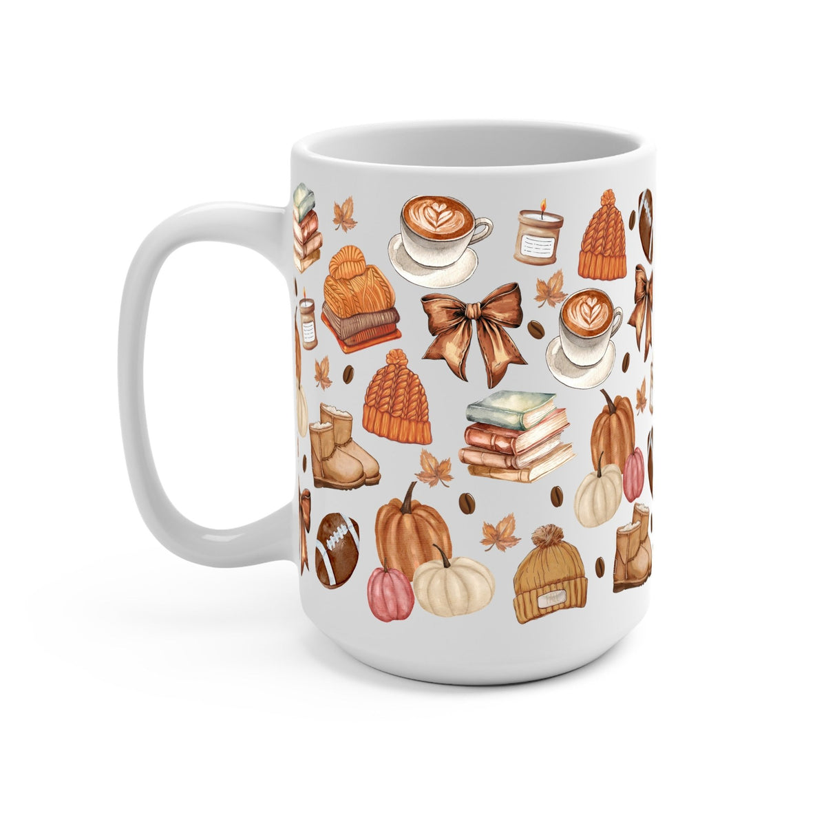 Pumpkin Spice Fall Glass Cup, Mug & Tumbler with Lid and Straw - Starry Skies Austin
