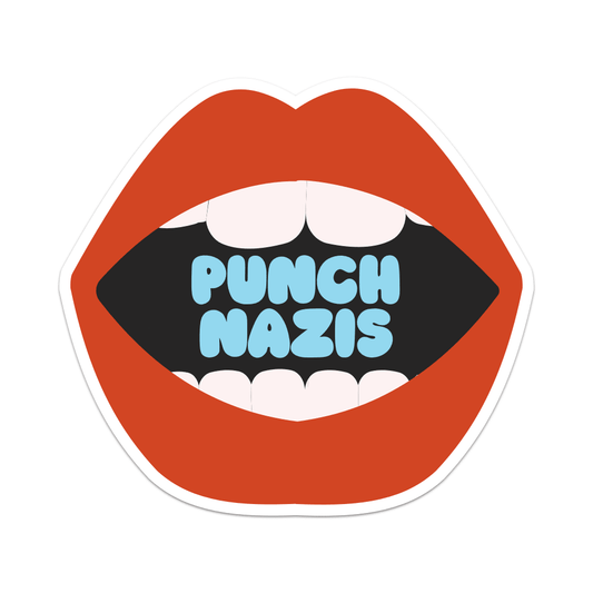 Punch Nazis Vinyl Sticker - Starry Skies Austin