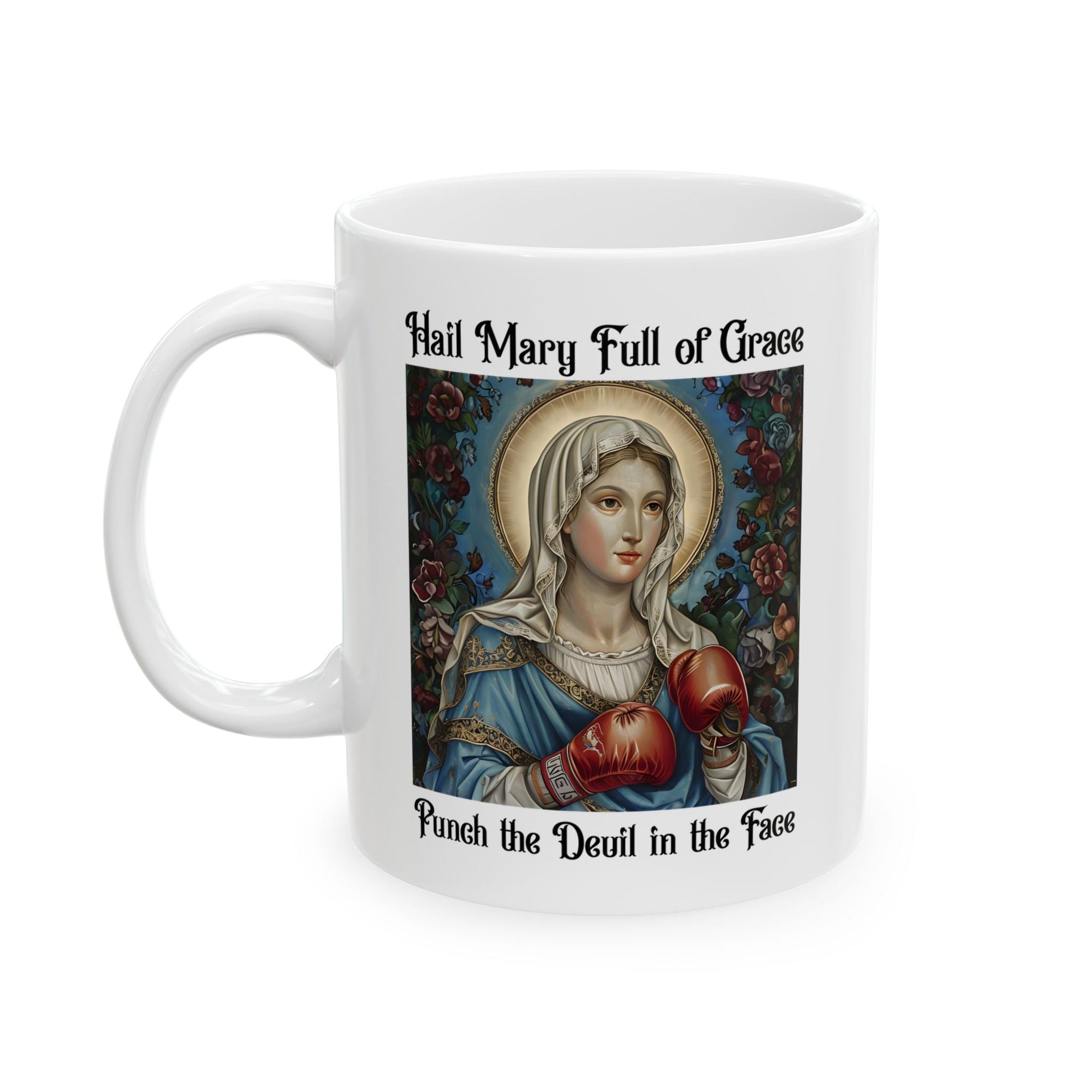 Punch the Devil in the Face Art Mug - Starry Skies Austin