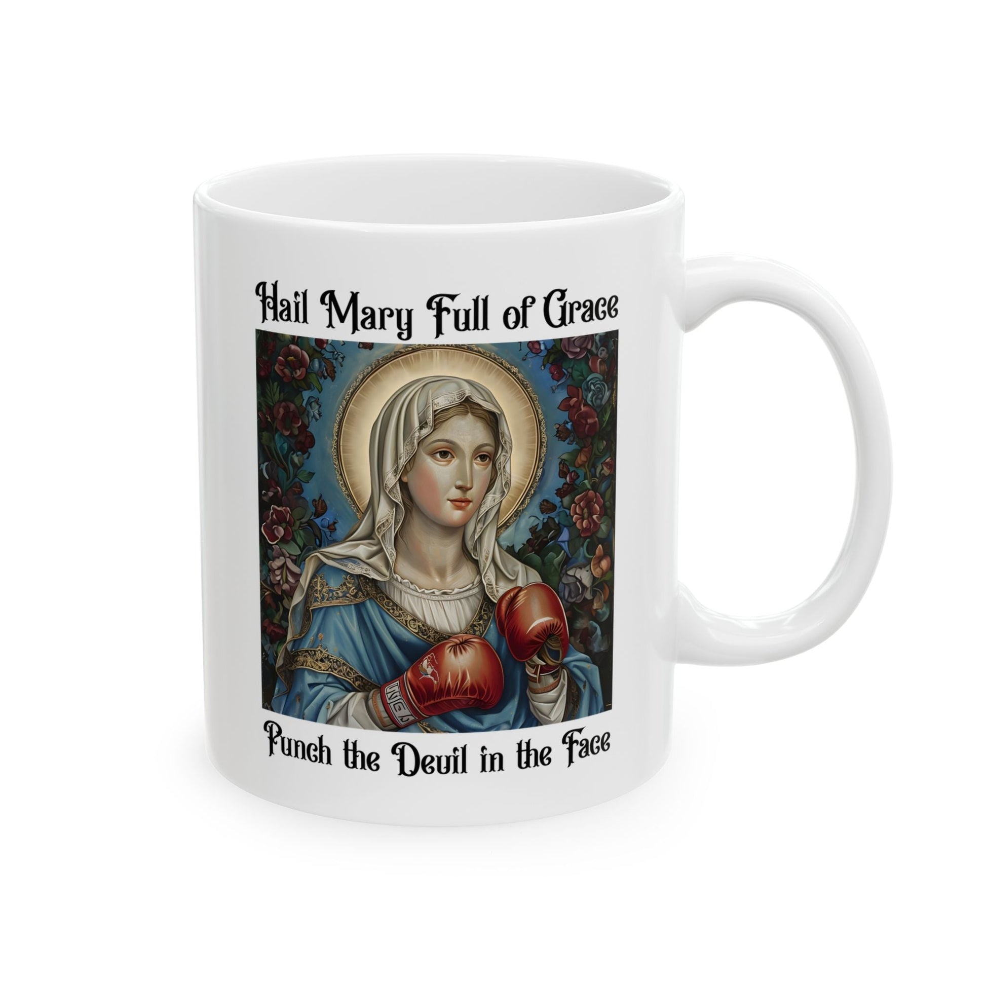 Punch the Devil in the Face Art Mug - Starry Skies Austin