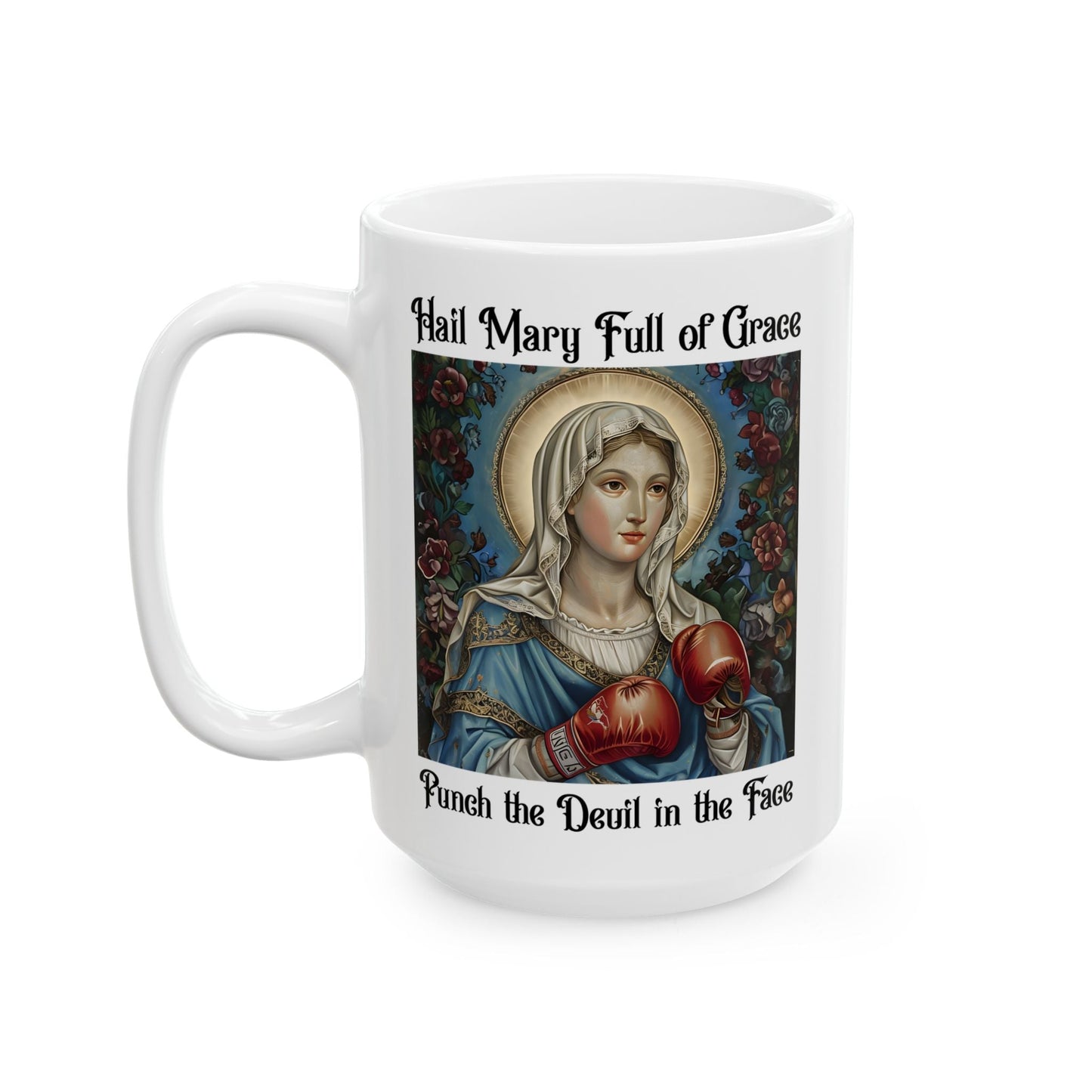 Punch the Devil in the Face Art Mug - Starry Skies Austin