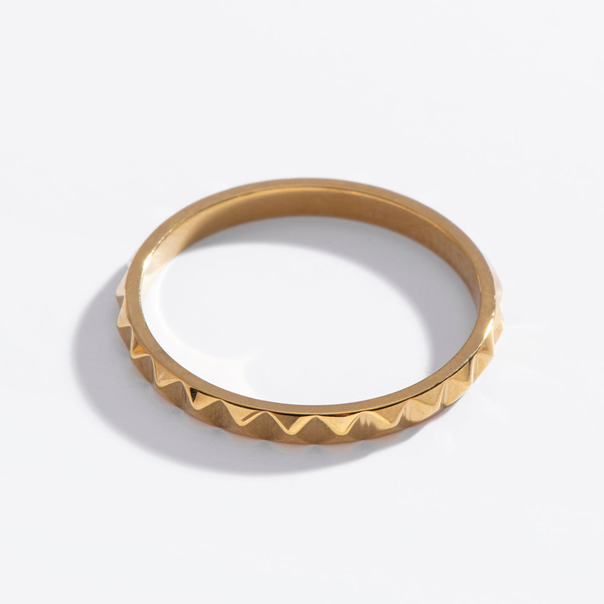 Pyramid Spike Ring - Starry Skies Austin