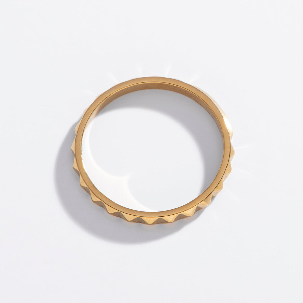Pyramid Spike Ring - Starry Skies Austin