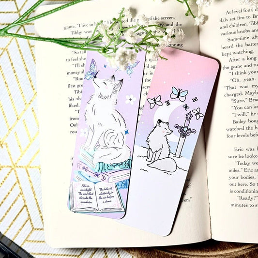 Quicksilver Inspired Dual-Sided Matte Cardstock Bookmark - Starry Skies Austin