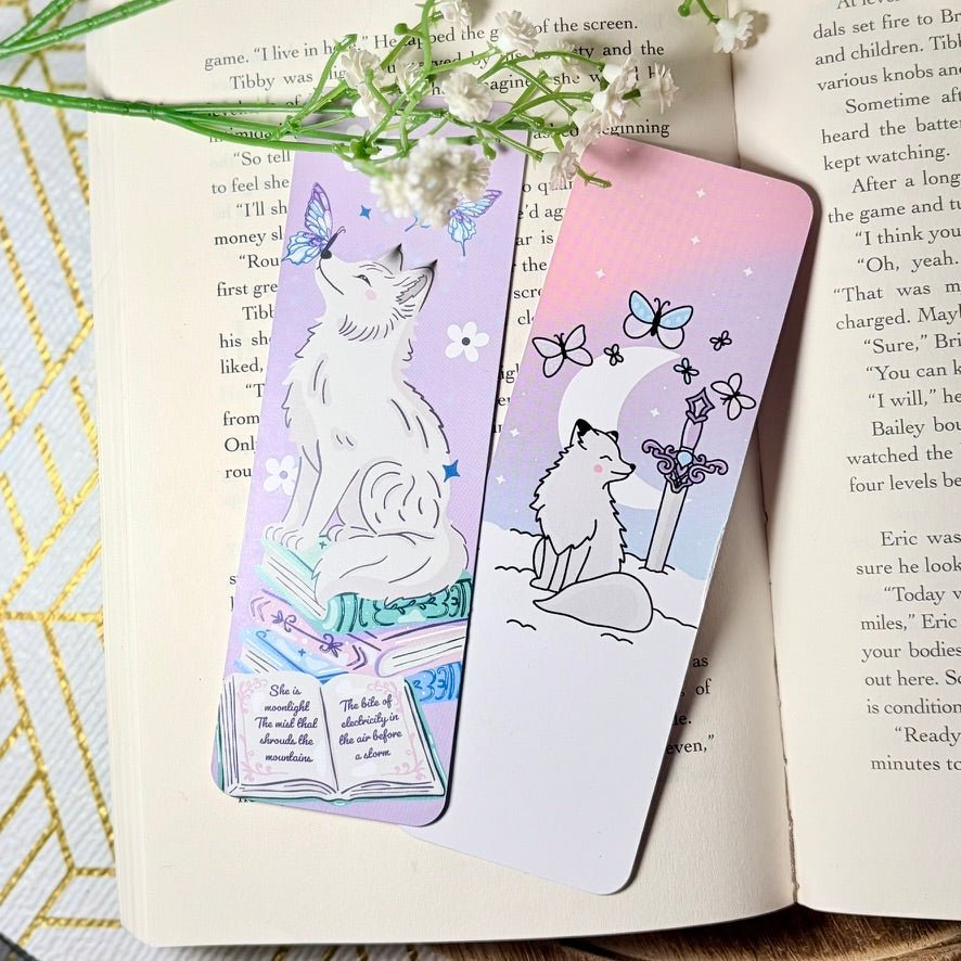 Quicksilver Inspired Dual-Sided Matte Cardstock Bookmark - Starry Skies Austin