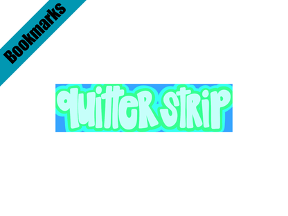 Quitter Strip Bookmark – Retro Teal Design | Hand-Drawn Bookish Gift | Funny Reading Accessory | Laminated Bookmark | Book Lover Humor - Starry Skies Austin