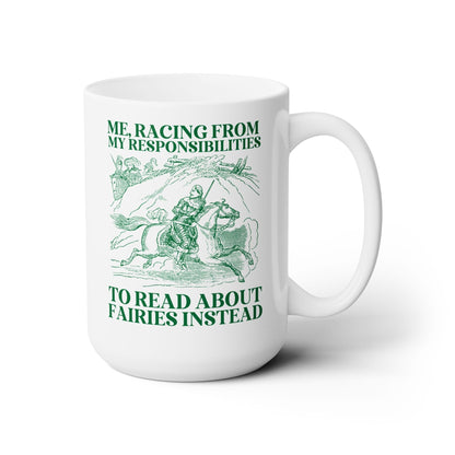 Racing to Read About Fairies Coffee Mug - Starry Skies Austin