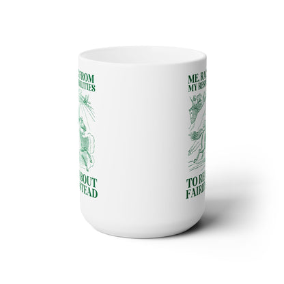 Racing to Read About Fairies Coffee Mug - Starry Skies Austin
