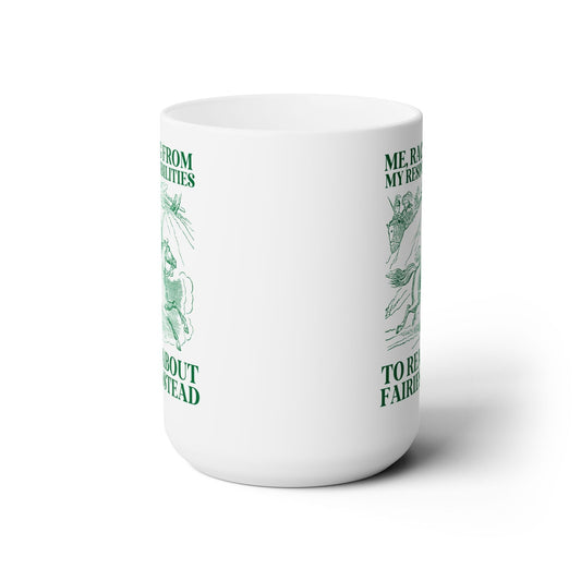 Racing to Read About Fairies Coffee Mug - Starry Skies Austin