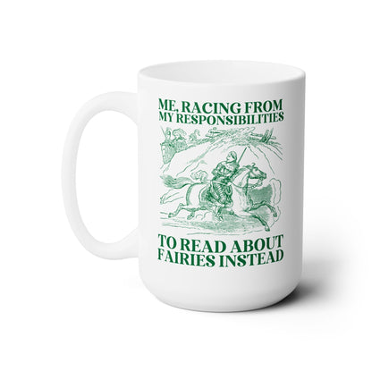 Racing to Read About Fairies Coffee Mug - Starry Skies Austin