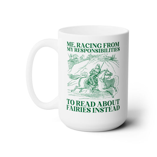 Racing to Read About Fairies Coffee Mug - Starry Skies Austin