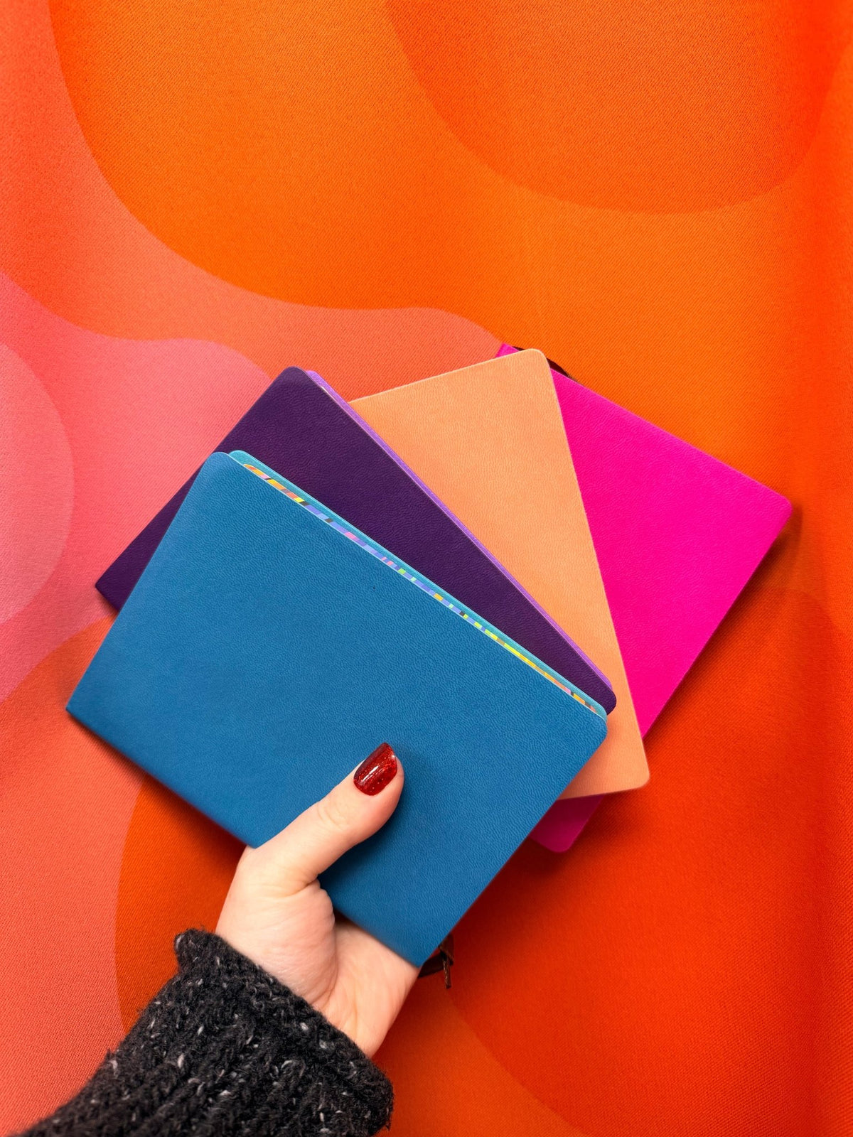 Rainbow Sprayed Edges Notebooks - Starry Skies Austin