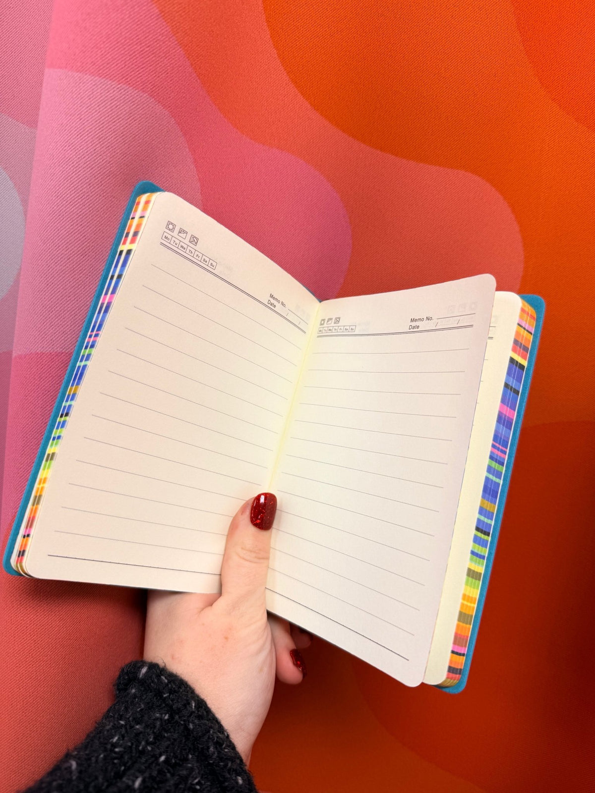 Rainbow Sprayed Edges Notebooks - Starry Skies Austin