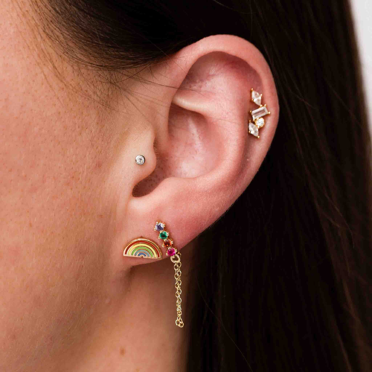 Rainbow Studs - Starry Skies Austin