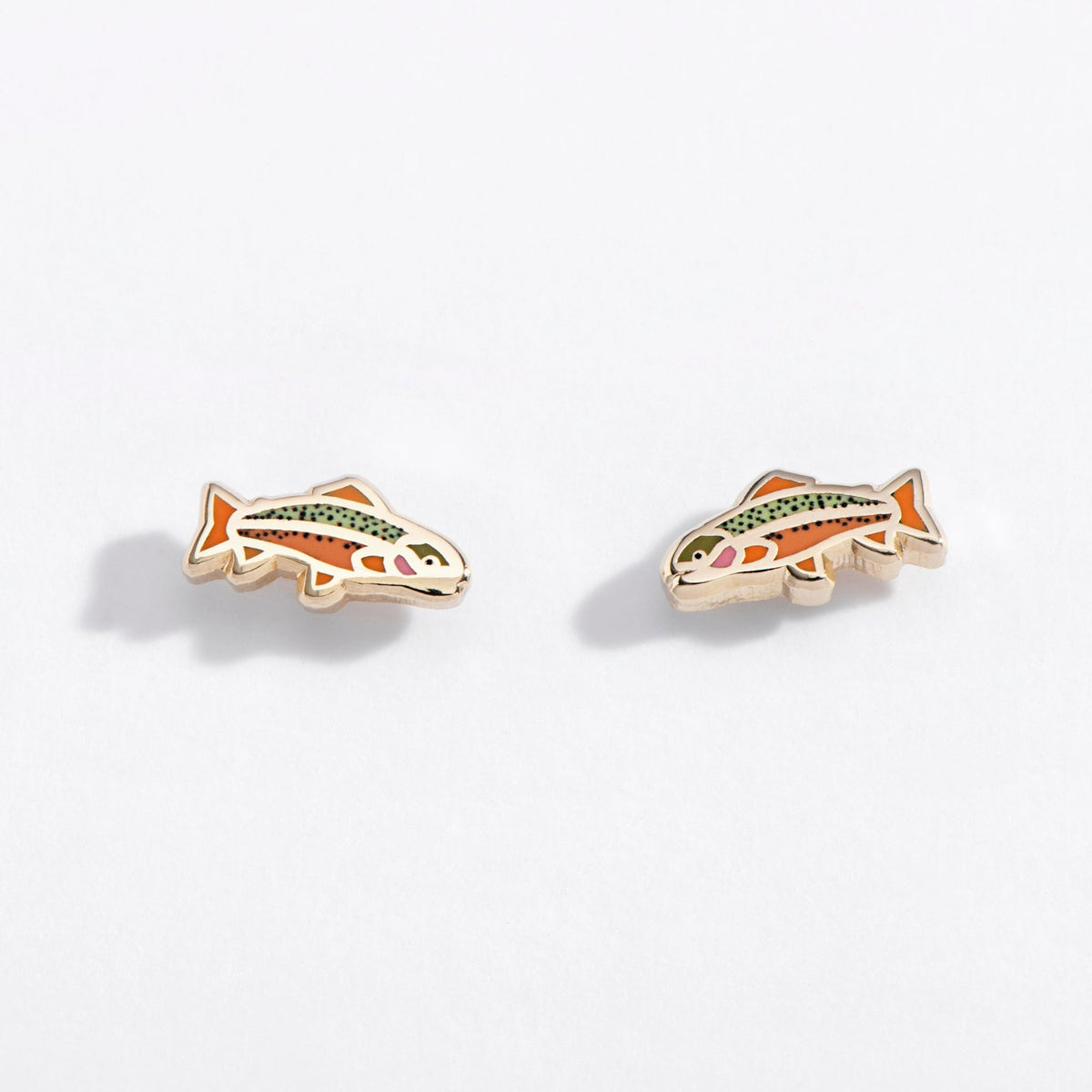 Rainbow Trout Fish Studs - Starry Skies Austin