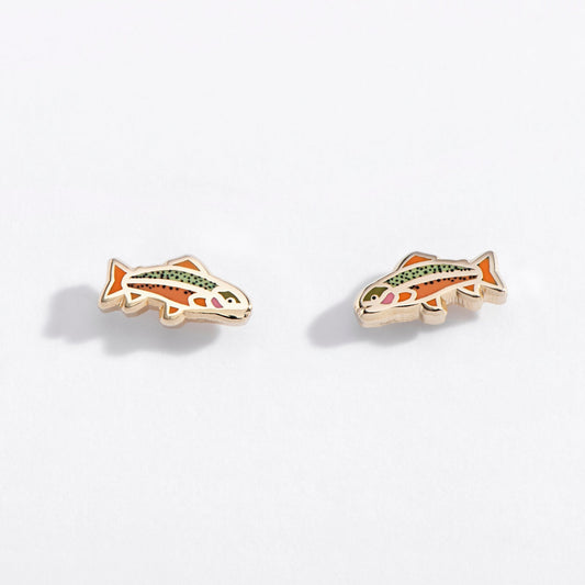 Rainbow Trout Fish Studs - Starry Skies Austin