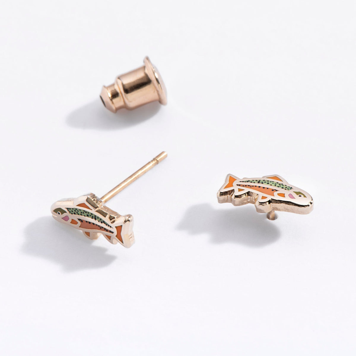 Rainbow Trout Fish Studs - Starry Skies Austin