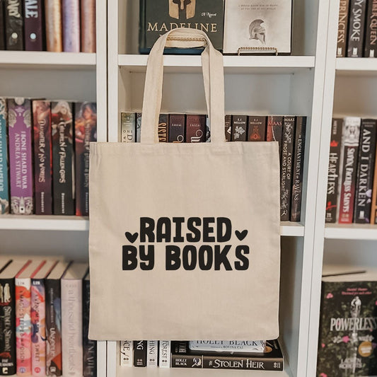 Raised By Books Canvas Tote Bag - Starry Skies Austin