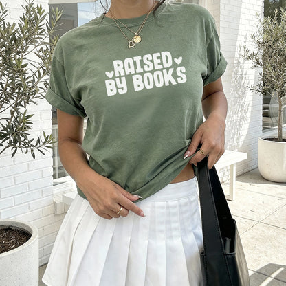 Raised By Books Heavyweight Comfort Colors Shirt - Starry Skies Austin