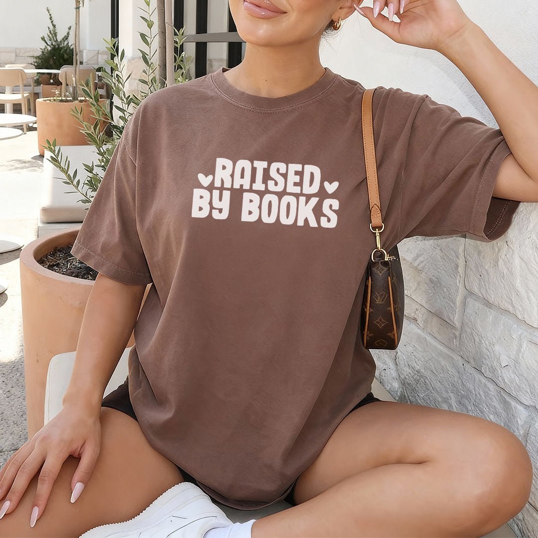 Raised By Books Heavyweight Comfort Colors Shirt - Starry Skies Austin