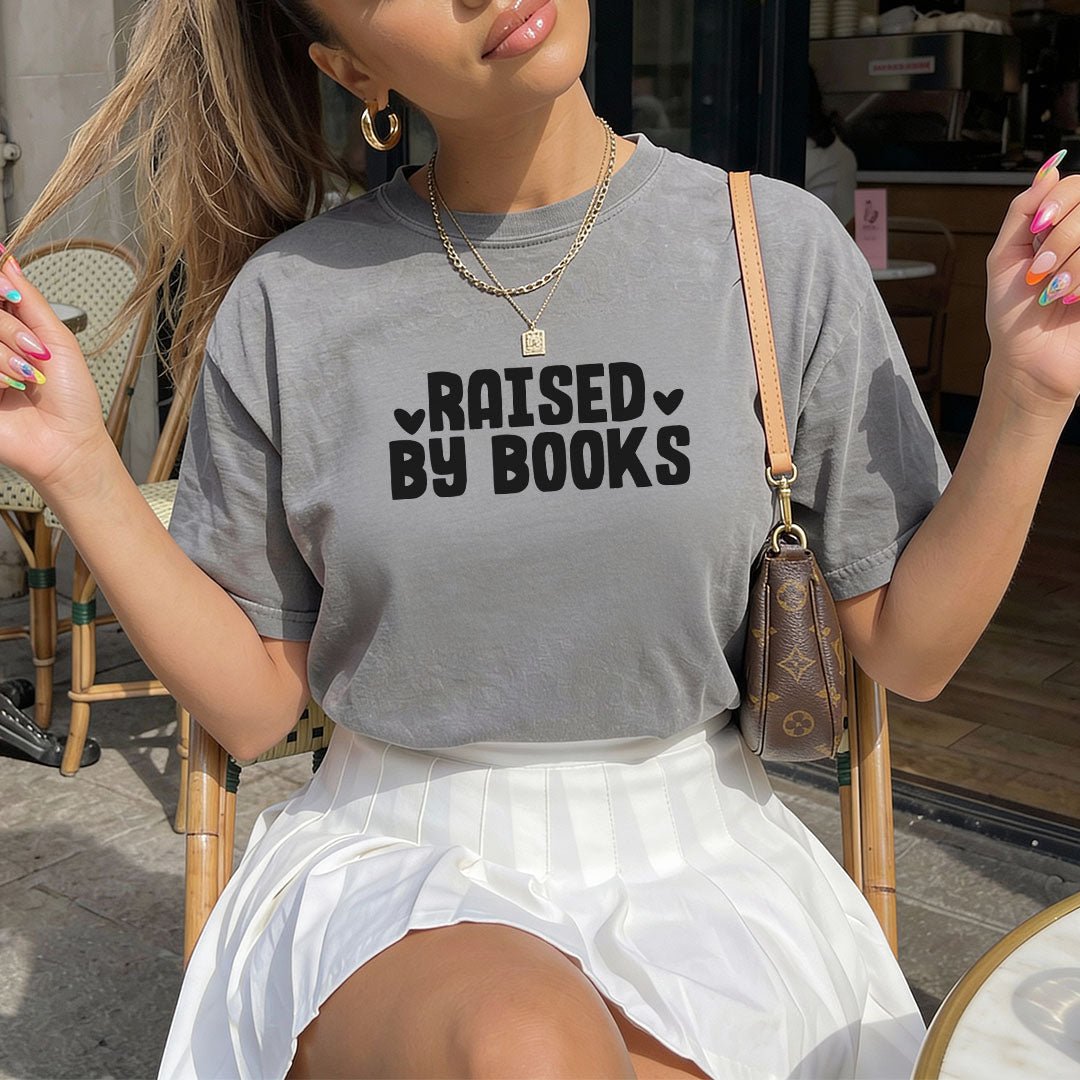 Raised By Books Heavyweight Comfort Colors Shirt - Starry Skies Austin
